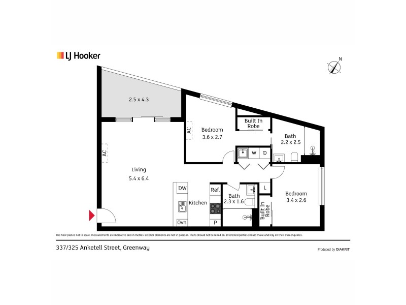 337/325 Anketell Street, Greenway ACT 2900 Floorplan