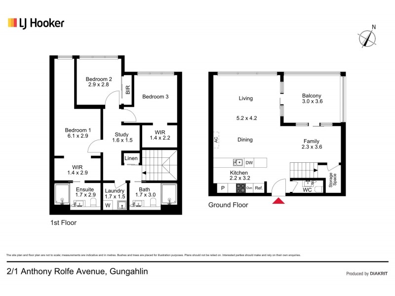 2/1 Anthony Rolfe Avenue, Gungahlin ACT 2912 Floorplan