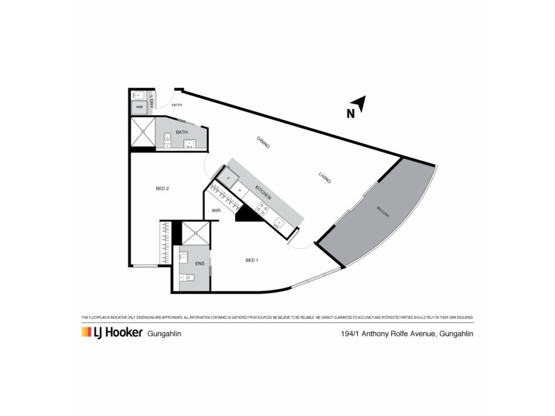194/1 Anthony Rolfe Avenue, Gungahlin ACT 2912 Floorplan