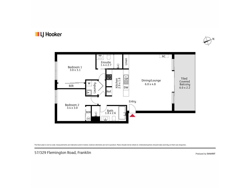 57/329 Flemington Road, Franklin ACT 2913 Floorplan