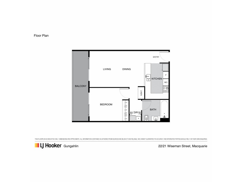 22/21 Wiseman Street, Macquarie ACT 2614 Floorplan