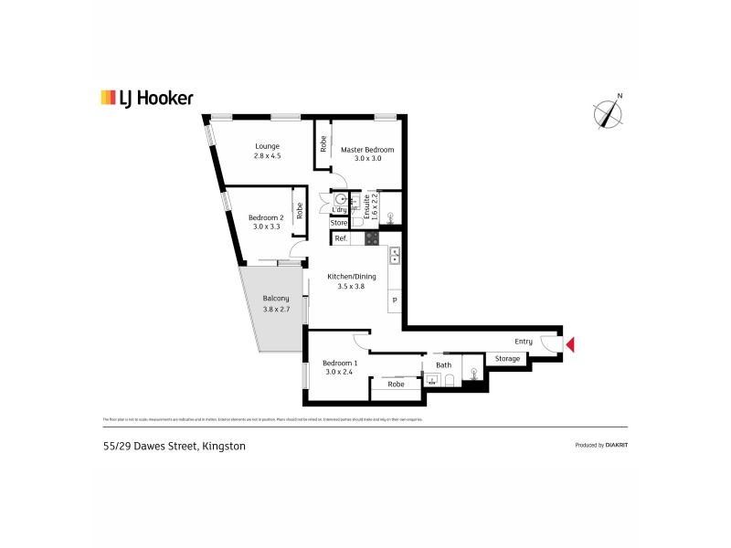 55/29 Dawes Street, Kingston ACT 2604 Floorplan