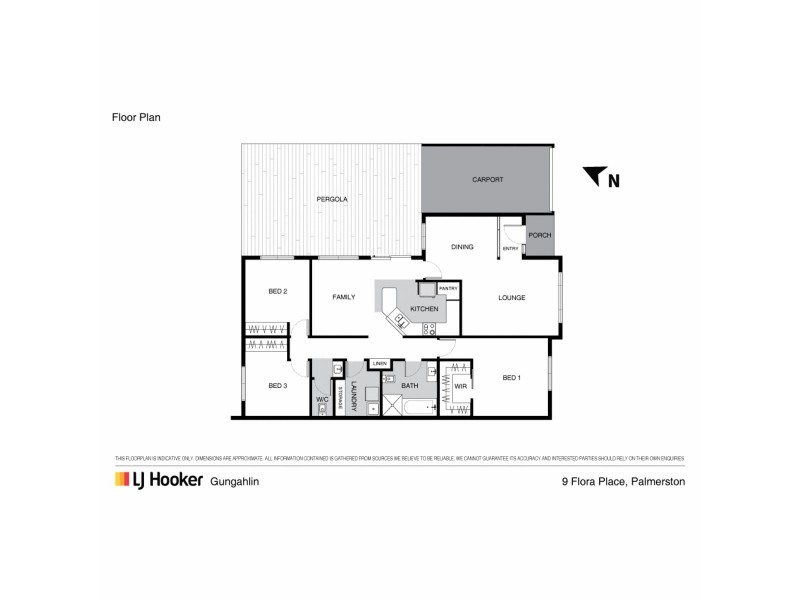 9 Flora Place, Palmerston ACT 2913 Floorplan