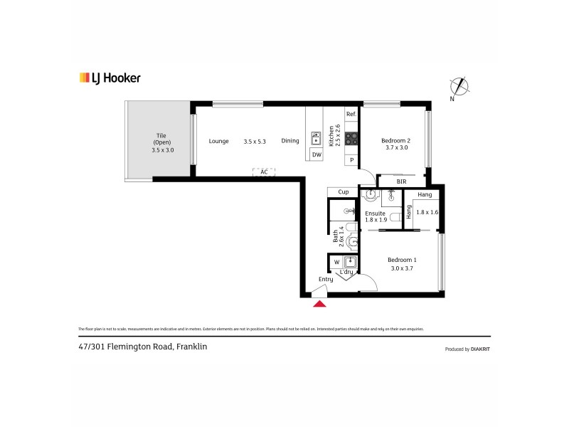 47/301 Flemington Road, Franklin ACT 2913 Floorplan