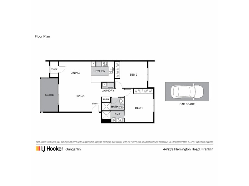 44/289 Flemington Road, Franklin ACT 2913 Floorplan