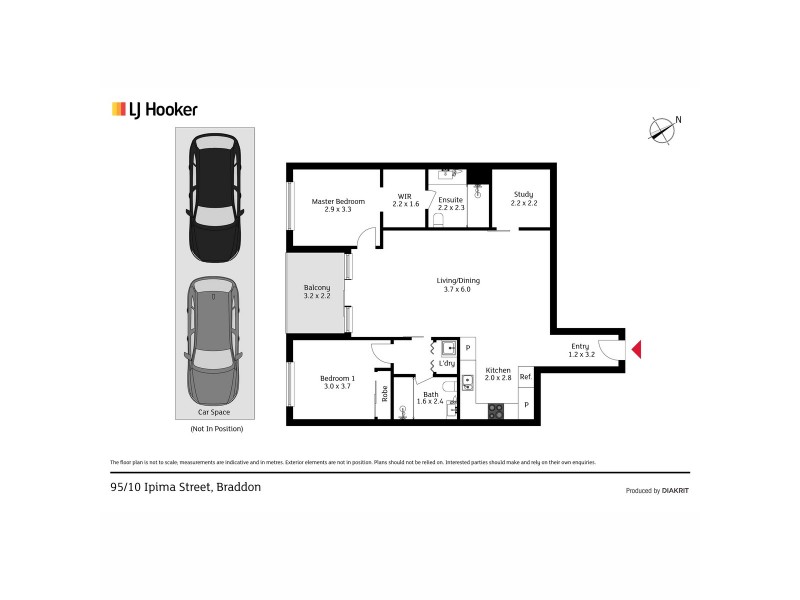 95/10 Ipima Street, Braddon ACT 2612 Floorplan