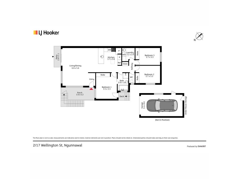 2/17 Wellington Street, Ngunnawal ACT 2913 Floorplan