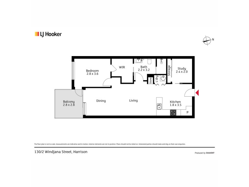130/2 Windjana Street, Harrison ACT 2914 Floorplan