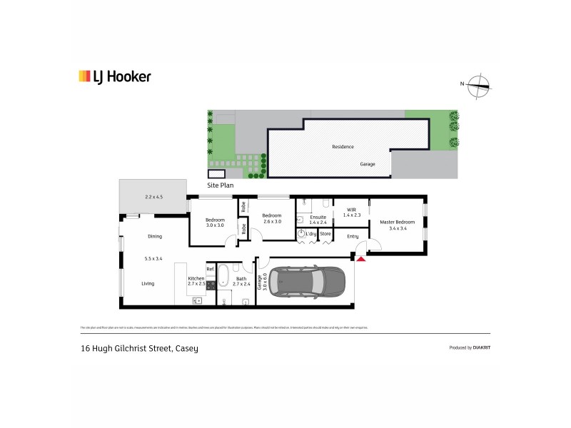 16 Hugh Gilchrist Street, Casey ACT 2913 Floorplan