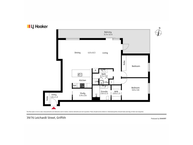 39/76 Leichardt Street, Griffith ACT 2603 Floorplan