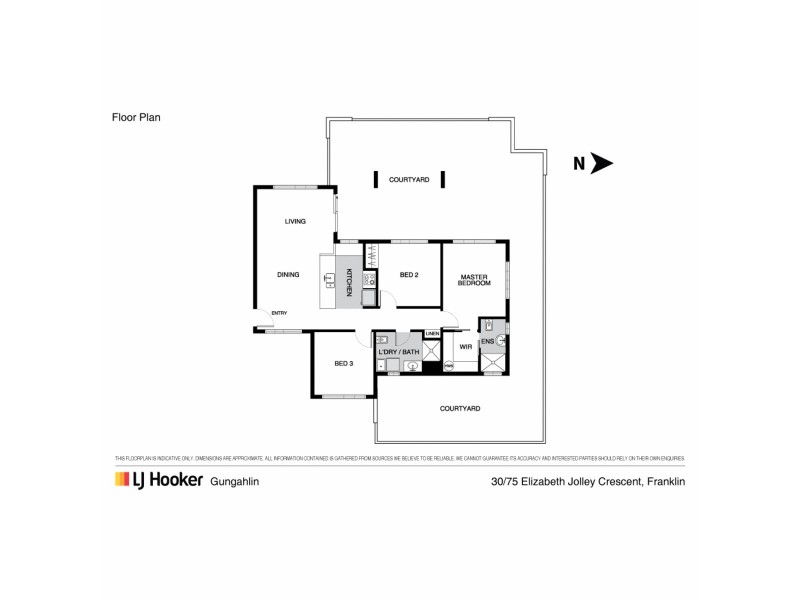 30/75 Elizabeth Jolley Street, Franklin ACT 2913 Floorplan
