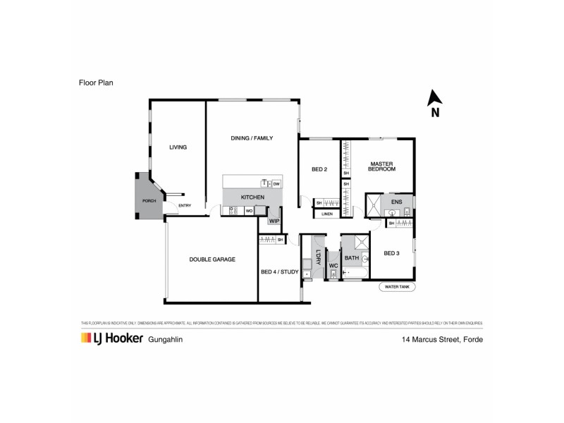 14 Marcus Street, Forde ACT 2914 Floorplan