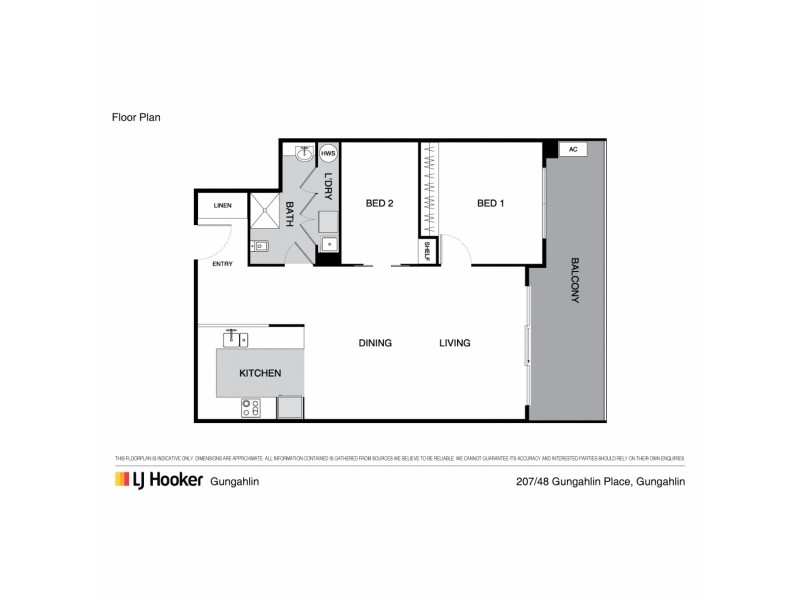 207/48 Gungahlin Place, Gungahlin ACT 2912 Floorplan
