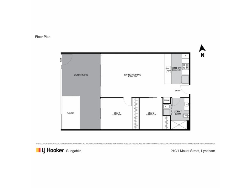219/1 Mouat Street, Lyneham ACT 2602 Floorplan
