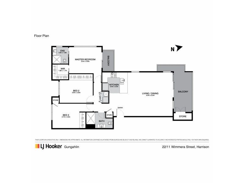 22/11 Wimmera Street, Harrison ACT 2914 Floorplan