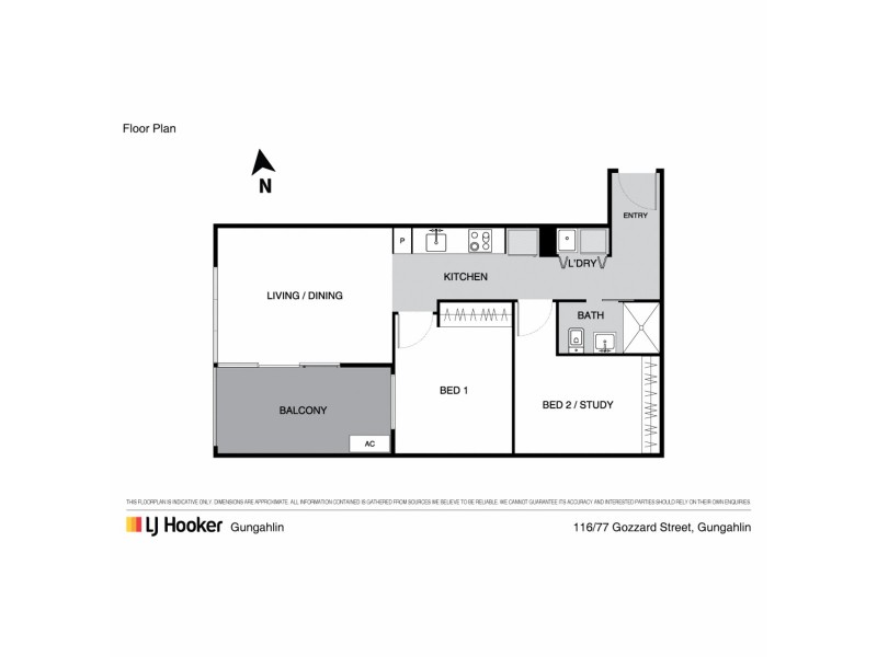 116/77 Gozzard Street, Gungahlin ACT 2912 Floorplan
