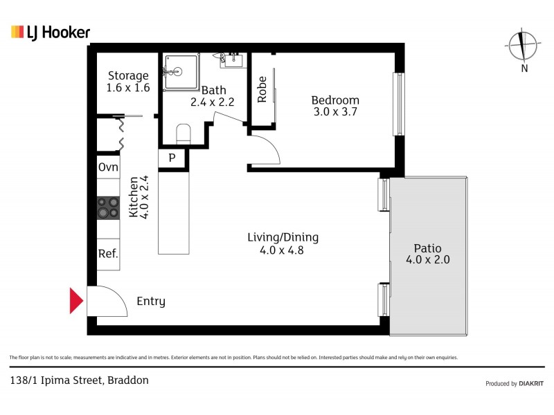 138/10 Ipima Street, Braddon ACT 2612 Floorplan