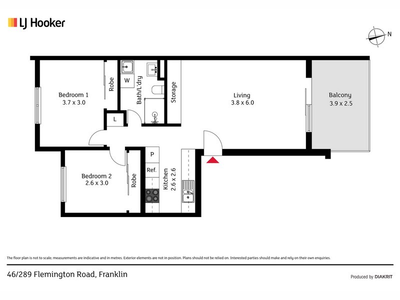 46/289 Flemington Road, Franklin ACT 2913 Floorplan