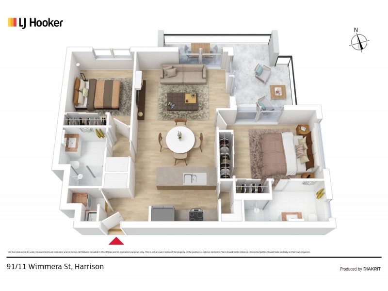 91/11 Wimmera Street, Harrison ACT 2914 Floorplan