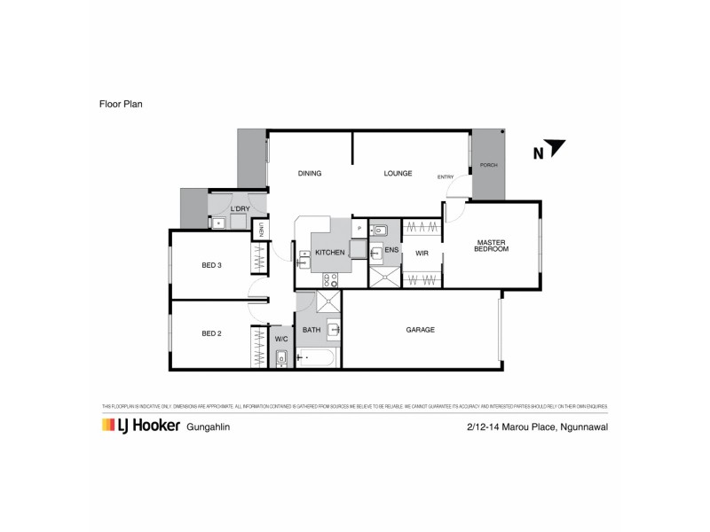 2/12 Marou Place, Ngunnawal ACT 2913 Floorplan