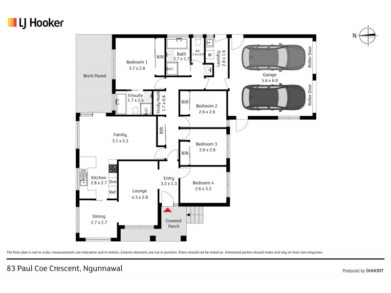 83 Paul Coe Crescent, Ngunnawal ACT 2913 Floorplan