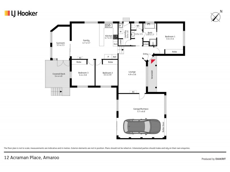 12 Acraman Place, Amaroo ACT 2914 Floorplan