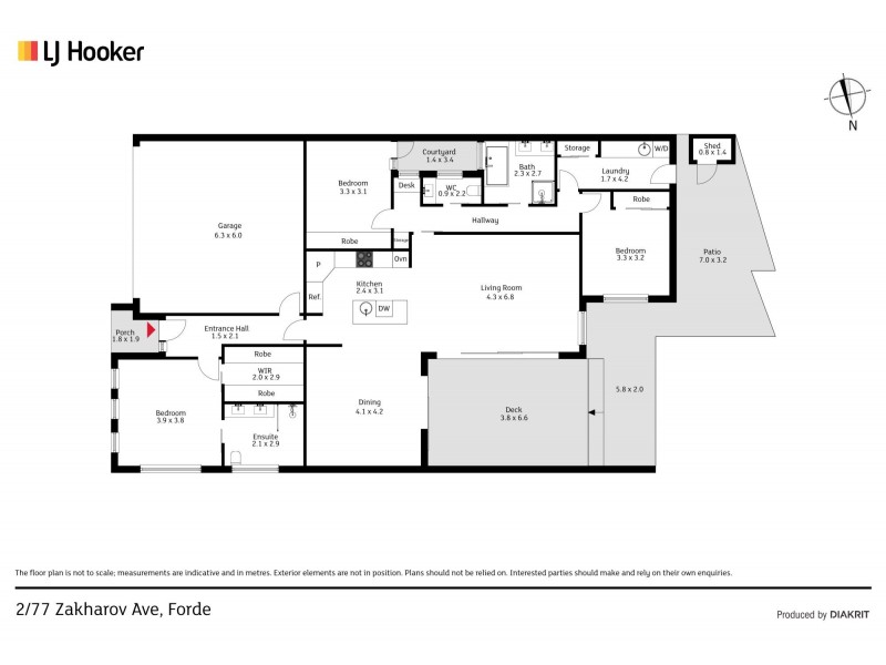2/77 Zakharov Avenue, Forde ACT 2914 Floorplan