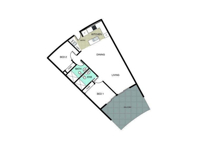 316/240 Bunda Street, City ACT 2601 Floorplan