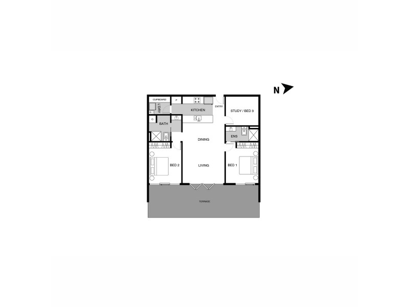 48/30 Lonsdale Street, Braddon ACT 2612 Floorplan