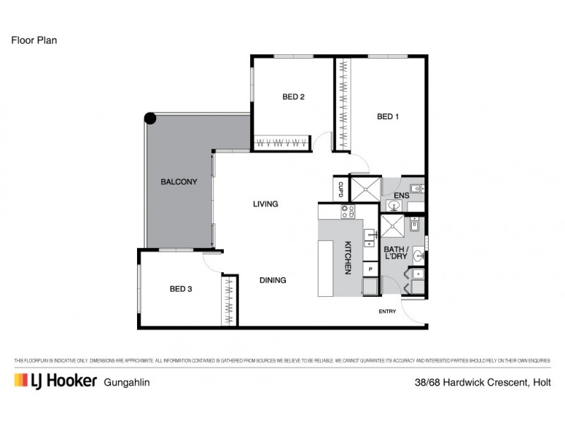 38/68 Hardwick Crescent, Holt ACT 2615 Floorplan