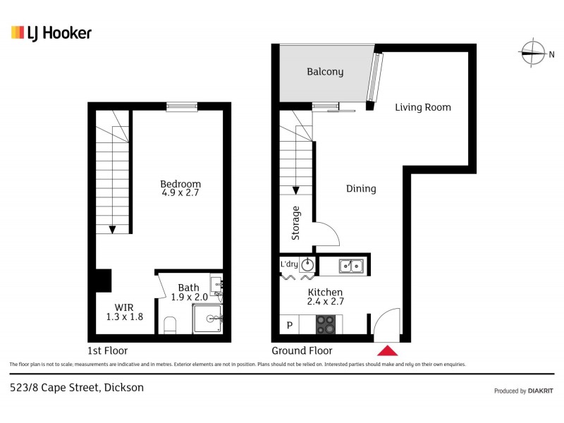 523/8 Cape Street, Dickson ACT 2602 Floorplan