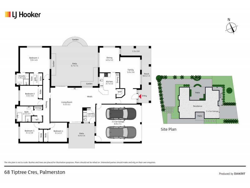68 Tiptree Crescent, Palmerston ACT 2913 Floorplan