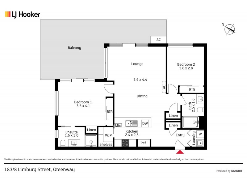 183/8 Limburg Way, Greenway ACT 2900 Floorplan