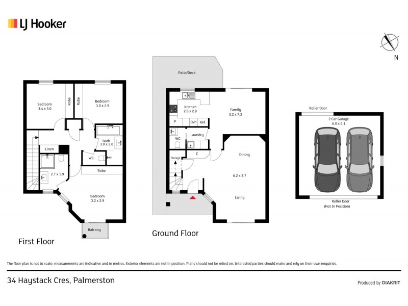 34 Haystack Crescent, Palmerston ACT 2913 Floorplan
