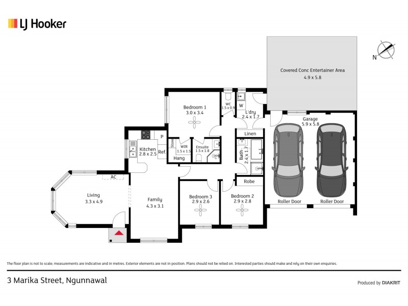 3 Marika Street, Ngunnawal ACT 2913 Floorplan