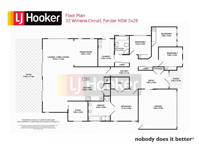 32 Wirrana Circuit, Forster NSW 2428 Floorplan