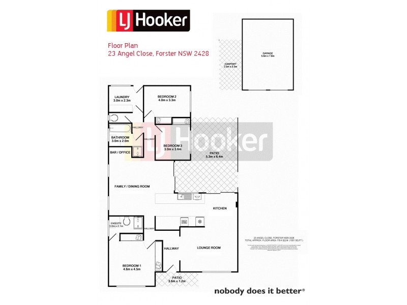 23 Angel Close, Forster NSW 2428 Floorplan
