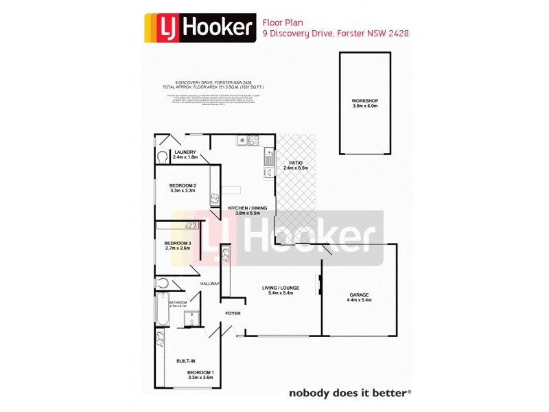 9 Discovery Drive, Forster NSW 2428 Floorplan