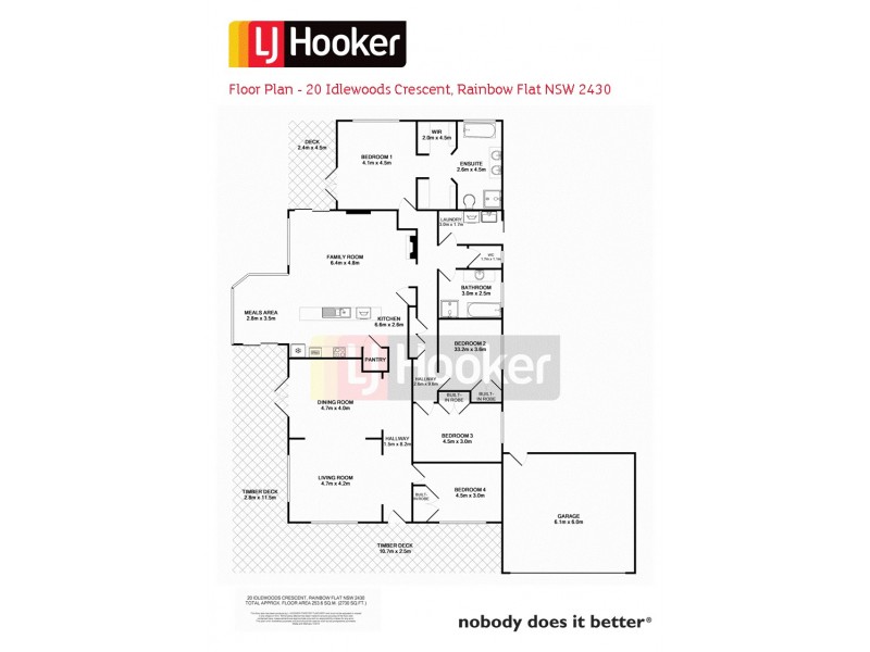 20 Idlewoods Crescent, Rainbow Flat NSW 2430 Floorplan