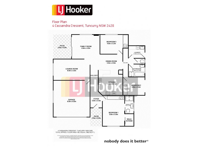 4 Cassandra Crescent, Tuncurry NSW 2428 Floorplan