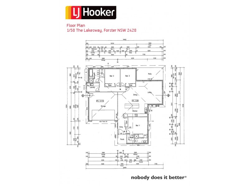 1/58 The Lakes Way, Forster NSW 2428 Floorplan