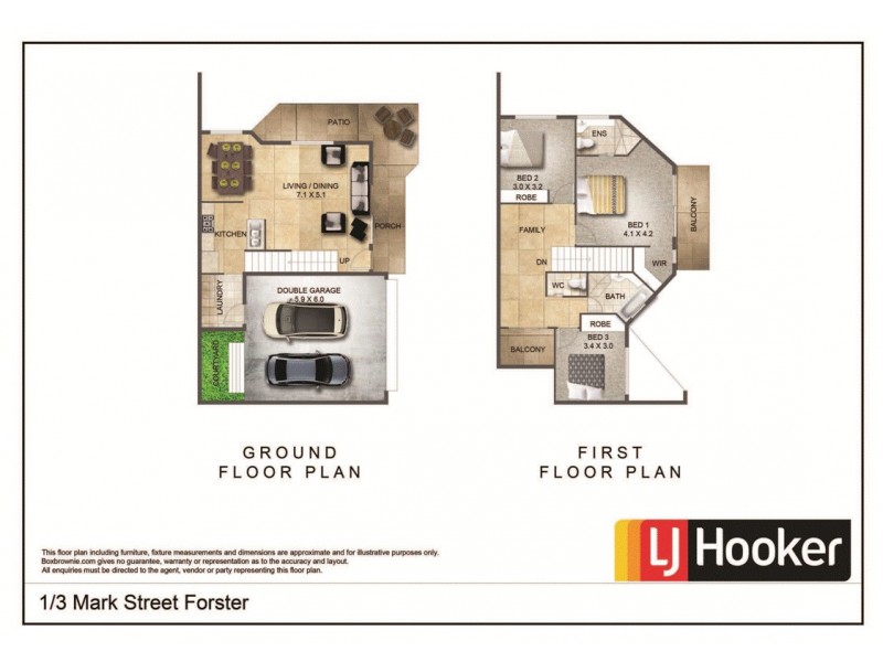 Villa 1/3 Mark Street, Forster NSW 2428 Floorplan
