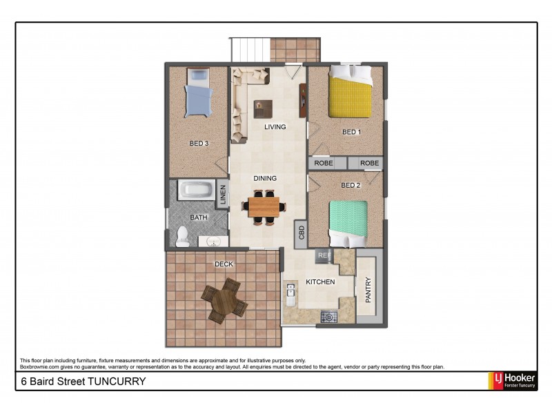 6 Baird Street, Tuncurry NSW 2428 Floorplan