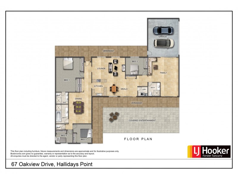 67 Oakview Drive, Hallidays Point NSW 2430 Floorplan