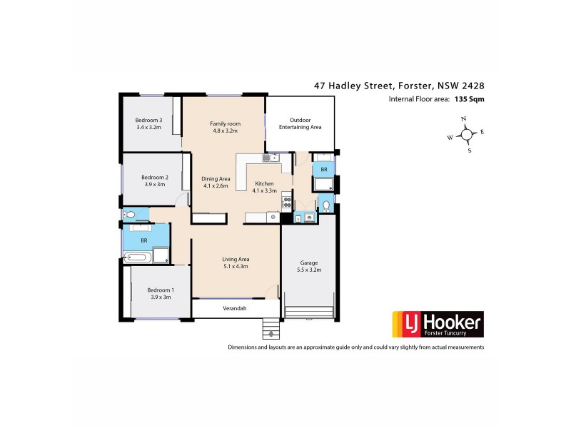 47 Hadley Street, Forster NSW 2428 Floorplan