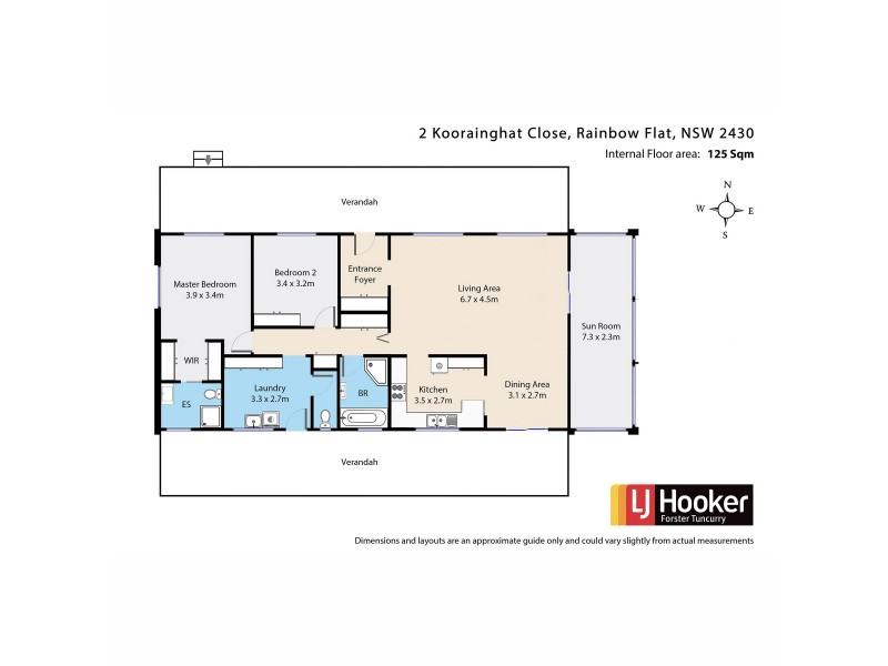 2 Koorainghat Close, Rainbow Flat NSW 2430 Floorplan