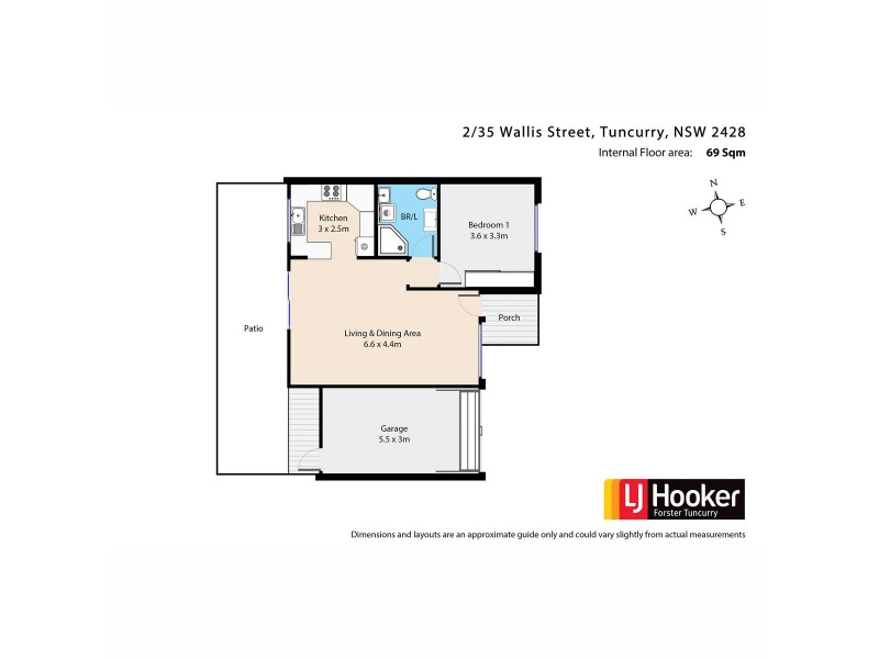 2/35 Wallis Street, Tuncurry NSW 2428 Floorplan