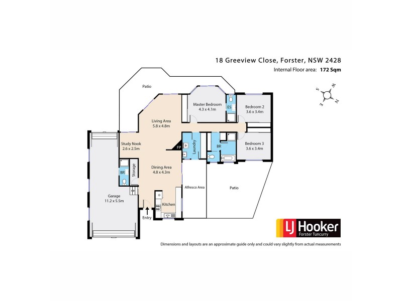 18 Greenview Close, Forster NSW 2428 Floorplan