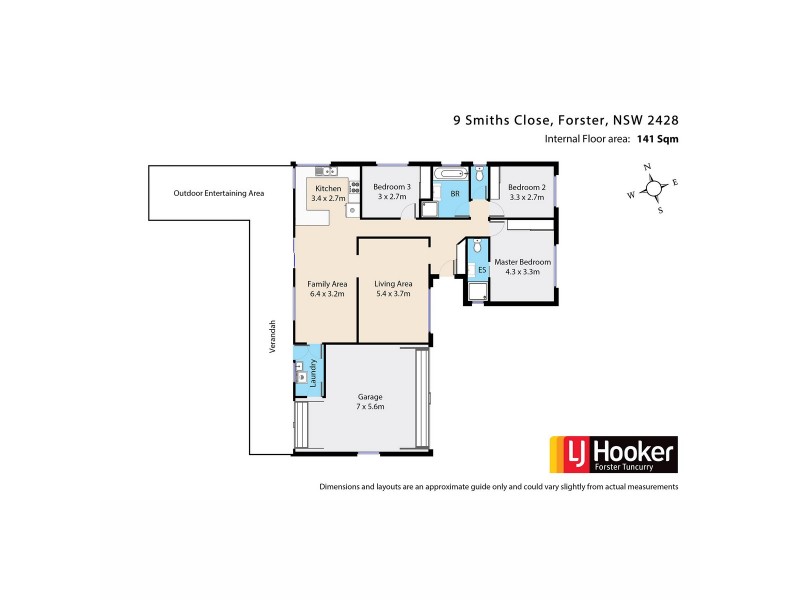 9 Smiths Close, Forster NSW 2428 Floorplan