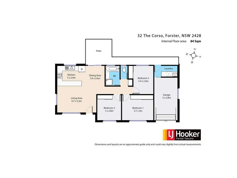 32 The Corso, Forster NSW 2428 Floorplan